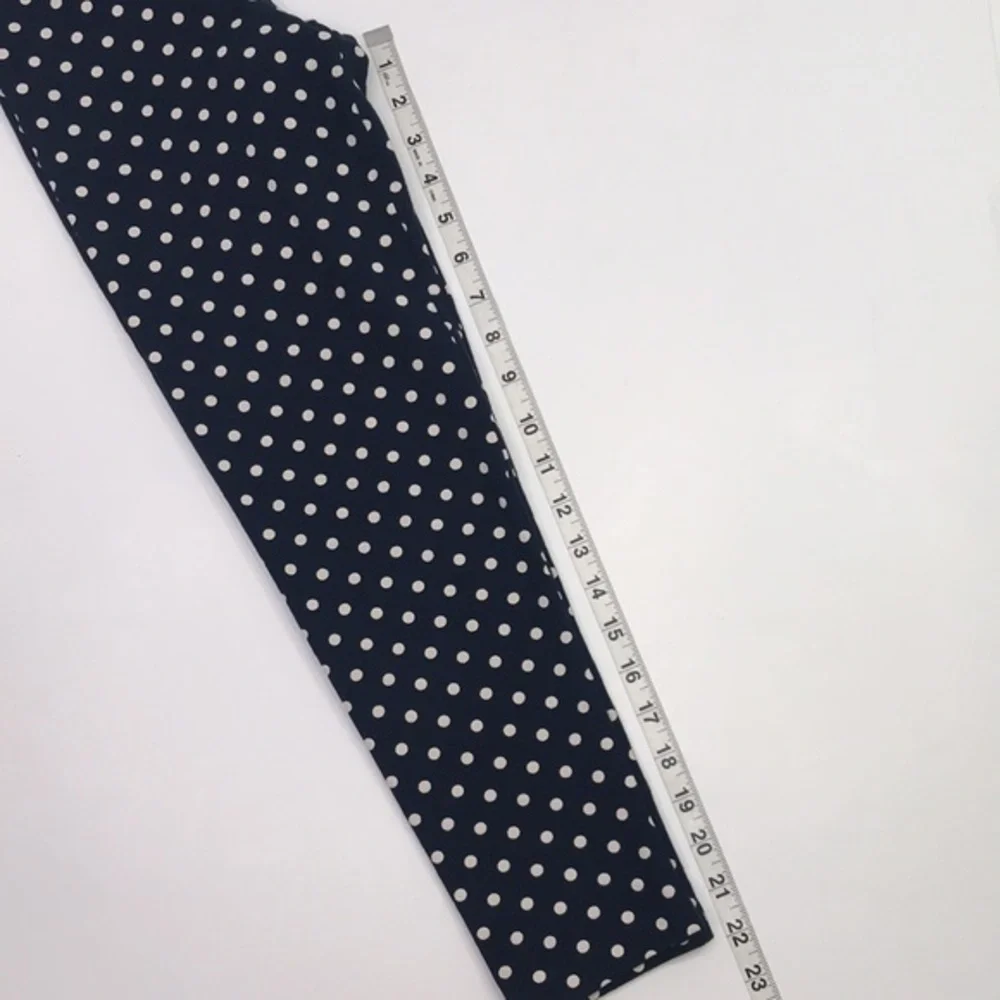 J. CREW Navy Blue & White Polka Dot women’s Leggings Sz XS